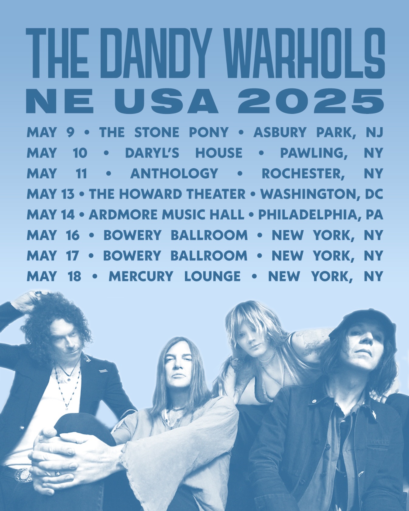 The Dandy Warhols Tour Poster 2025